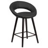 Flash Furniture CH-152551-BK-VY-GG Kelsey Series Cappuccino Wood Counter Height Stool With Black Vinyl Seat 1 Flash Furniture CH-152551-BK-VY-GG Kelsey Series Cappuccino Wood Counter Height Stool With Black Vinyl Seat -BFM Seating sHOP 1422558