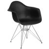 Flash Furniture FH-132-CPP1-BK-GG Alonza Black Plastic Chair With Chrome Base 2 Flash Furniture FH-132-CPP1-BK-GG Alonza Black Plastic Chair With Chrome Base -BFM Seating sHOP 1698051