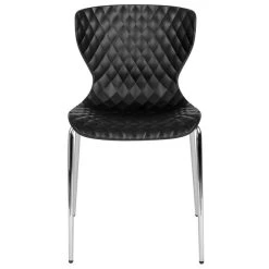 Flash Furniture LF-7-07C-BLK-GG Lowell Contemporary Black Plastic Stackable Chair 7 Flash Furniture LF-7-07C-BLK-GG Lowell Contemporary Black Plastic Stackable Chair -BFM Seating sHOP 1734822