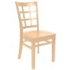 Lancaster Table & Seating Natural Finish Wooden Window Back Cafe Chair -BFM Seating sHOP 1845810