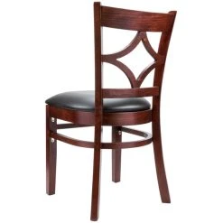 Lancaster Table & Seating Mahogany Diamond Back Chair With 2 1/2" Padded Seat -BFM Seating sHOP 1846185