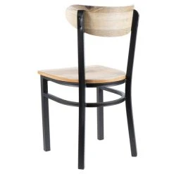 LT&S Boomerang Series Lancaster Table & Seating Boomerang Black Finish Chair With Driftwood Seat And Back 7 LT&S Boomerang Series Lancaster Table & Seating Boomerang Black Finish Chair With Driftwood Seat And Back -BFM Seating sHOP 1847774