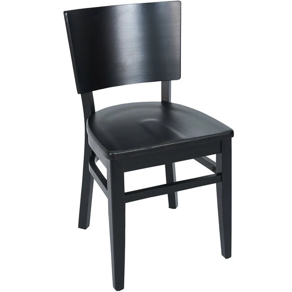 BFM Seating Aston Black Beechwood Chair 3 BFM Seating Aston Black Beechwood Chair