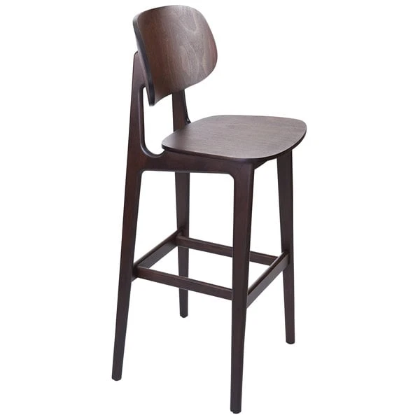 BFM Seating Emma Dark Walnut Bar Height Chair 5 BFM Seating Emma Dark Walnut Bar Height Chair - Image 3