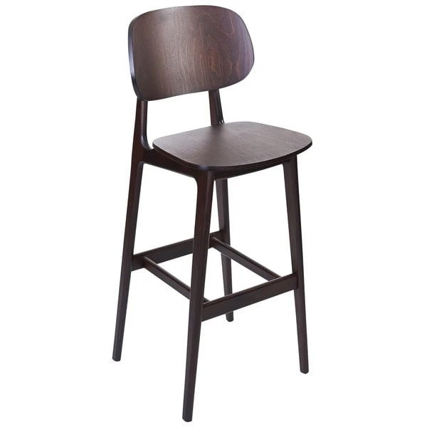 BFM Seating Emma Dark Walnut Bar Height Chair 3 BFM Seating Emma Dark Walnut Bar Height Chair