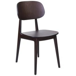 BFM Seating Emma Dark Walnut Side Chair