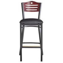 Lancaster Table & Seating Mahogany Finish Bar Height Bistro Chair With 2" Padded Seat 11 Lancaster Table & Seating Mahogany Finish Bar Height Bistro Chair With 2" Padded Seat -BFM Seating sHOP 2065771