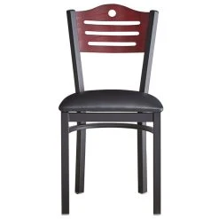 Lancaster Table & Seating Mahogany Finish Bistro Dining Chair With 1 1/2" Padded Seat -BFM Seating sHOP 2065891