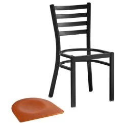 Lancaster Table & Seating Black Finish Ladder Back Chair With Cherry Wood Seat 10 Lancaster Table & Seating Black Finish Ladder Back Chair With Cherry Wood Seat -BFM Seating sHOP 2078799