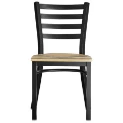 Lancaster Table & Seating Black Finish Ladder Back Chair With Driftwood Seat 11 Lancaster Table & Seating Black Finish Ladder Back Chair With Driftwood Seat -BFM Seating sHOP 2078812