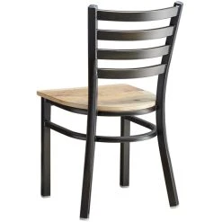 Lancaster Table & Seating Distressed Copper Finish Ladder Back Chair With Driftwood Seat -BFM Seating sHOP 2088566