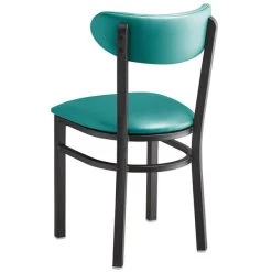 LT&S Boomerang Series Lancaster Table & Seating Boomerang Black Finish Chair With 2 1/2" Green Vinyl Padded Seat And Back 7 LT&S Boomerang Series Lancaster Table & Seating Boomerang Black Finish Chair With 2 1/2" Green Vinyl Padded Seat And Back -BFM Seating sHOP 2093173