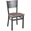 BFM Seating Polk Sand Black Steel Perforated Back Chair With Relic Farm House Melamine Seat 1 BFM Seating Polk Sand Black Steel Perforated Back Chair With Relic Farm House Melamine Seat -BFM Seating sHOP 2176085