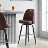 Lancaster Table & Seating Dark Brown Barstool With 18.5" Wide Bucket Seat -BFM Seating sHOP 2249623