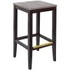 BFM Seating Stockton Dark Walnut Beechwood Square Backless Barstool With Relic Farmhouse Seat 2 BFM Seating Stockton Dark Walnut Beechwood Square Backless Barstool With Relic Farmhouse Seat -BFM Seating sHOP 2287965