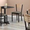 Lancaster Table & Seating Natural Finish Bistro Dining Chair With 2 1/2" Taupe Vinyl Padded Seat 1 Lancaster Table & Seating Natural Finish Bistro Dining Chair With 2 1/2" Taupe Vinyl Padded Seat -BFM Seating sHOP 2296627