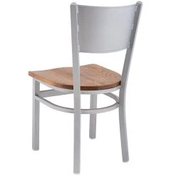 BFM Seating Axel Silver Mist Steel Side Chair With Autumn Ash Wood Seat 7 BFM Seating Axel Silver Mist Steel Side Chair With Autumn Ash Wood Seat -BFM Seating sHOP 2313015