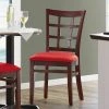 Lancaster Table & Seating Mahogany Wooden Window Back Chair With 2 1/2" Red Padded Seat -BFM Seating sHOP 2351213