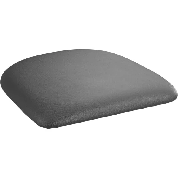 LT&S Alloy Series Lancaster Table & Seating Alloy Series Black Metal Indoor Arm Chair With Black Vinyl Cushion 7 LT&S Alloy Series Lancaster Table & Seating Alloy Series Black Metal Indoor Arm Chair With Black Vinyl Cushion - Image 5