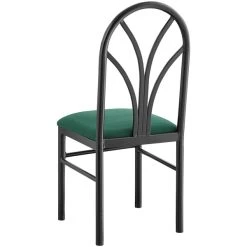 Lancaster Table & Seating Green 4 Spoke Restaurant Dining Room Chair With 1 3/4" Padded Seat 7 Lancaster Table & Seating Green 4 Spoke Restaurant Dining Room Chair With 1 3/4" Padded Seat -BFM Seating sHOP 2422569