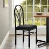 Lancaster Table & Seating Black 4 Spoke Restaurant Dining Room Chair With 1 3/4" Padded Seat 1 Lancaster Table & Seating Black 4 Spoke Restaurant Dining Room Chair With 1 3/4" Padded Seat -BFM Seating sHOP 2423069