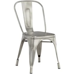 LT&S Alloy Series Lancaster Table & Seating Alloy Series Clear Coated Metal Indoor Industrial Cafe Chair With Vertical Slat Back And Black Wood Seat 9 LT&S Alloy Series Lancaster Table & Seating Alloy Series Clear Coated Metal Indoor Industrial Cafe Chair With Vertical Slat Back And Black Wood Seat -BFM Seating sHOP 2430476