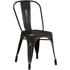 LT&S Alloy Series Lancaster Table & Seating Alloy Series Distressed Copper Metal Indoor Industrial Cafe Chair With Vertical Slat Back And Black Wood Seat 9 LT&S Alloy Series Lancaster Table & Seating Alloy Series Distressed Copper Metal Indoor Industrial Cafe Chair With Vertical Slat Back And Black Wood Seat -BFM Seating sHOP 2430485