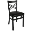 BFM Seating Akrin Metal Chair With 2" Black Vinyl Seat -BFM Seating sHOP 526353