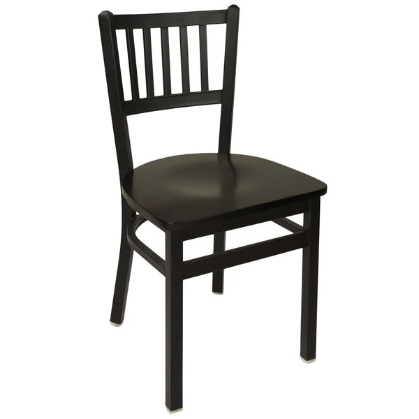 BFM Seating Troy Sand Black Metal Side Chair 3 BFM Seating Troy Sand Black Metal Side Chair